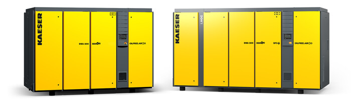150 hp oil-free screw compressors - DSG 200 and DSG 200 SFC iHOC