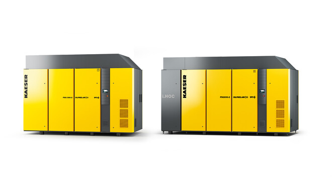 450 hp oil free screw compressors with variable speed drive - FSG 500-2 SFC