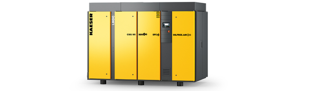 100 hp oil free screw compressors with variable speed drive - CSG 95 SFC