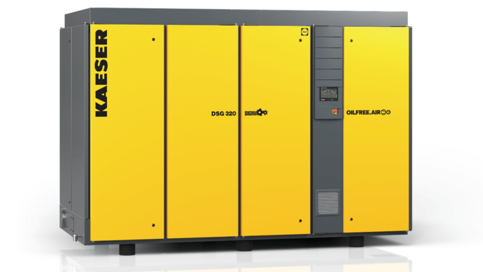 DSG 320 oil-free screw compressor, air-cooled