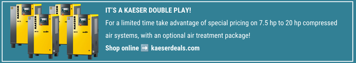 Save with the KAESER DOUBLE PLAY - visit kaeserdeals.com!