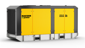 M250E electric compressor with flows to 885 cfm.