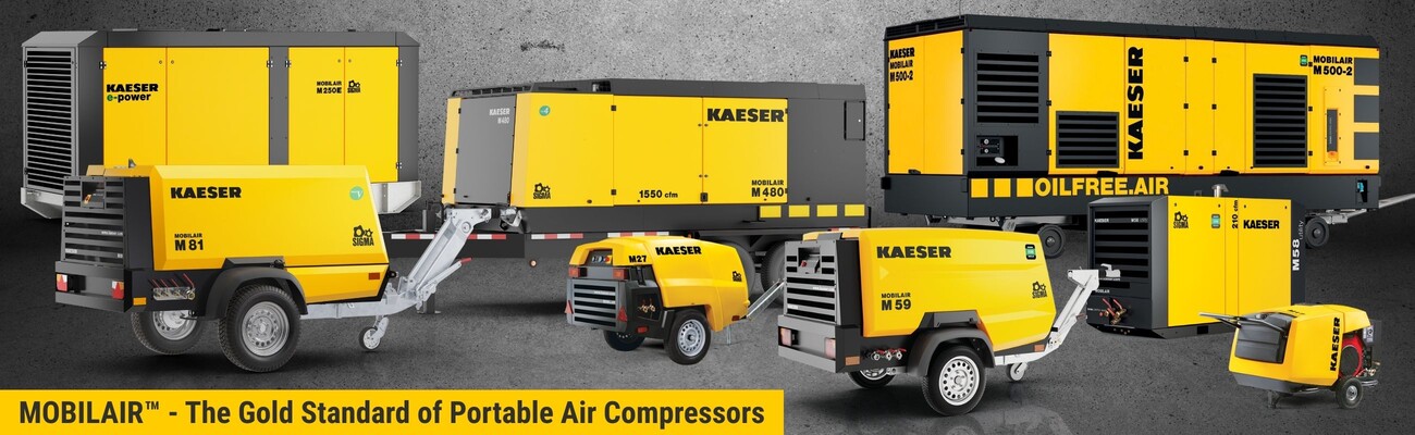 MOBILAIR portable air compressors