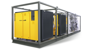 custom compressed air skid for petro-chem industry