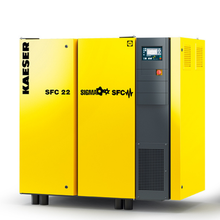 SFC 22 - 30 hp screw compressor with variable speed drive