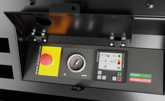 The SIGMA CONTROL SMART compressor controller ensures optimised compressed air availability, fuel efficiency and exhaust air management.