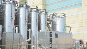 custom container with compressed air system