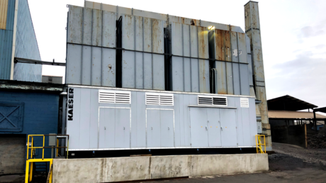 Kaeser custom engineered solution container system at foundry