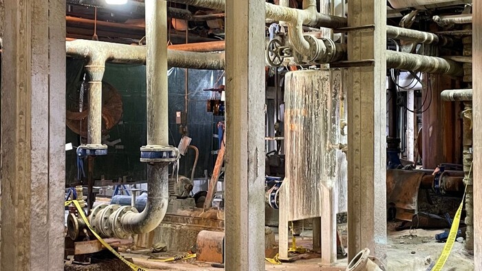 corrosion in compressor room