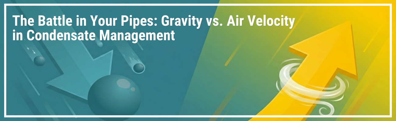 The Battle in Your Pipes: Gravity vs. Air Velocity in Condensate Management
