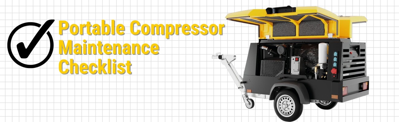 Portable compressor maintenance checklist.